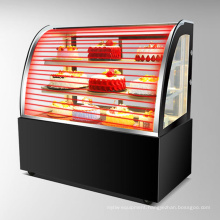 cheap price glass door cold room commercial refrigerated cake display chiller showcase